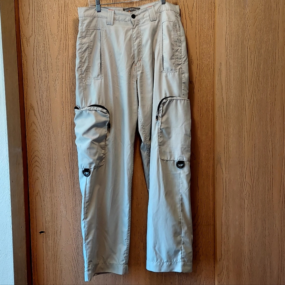 Y2K Levi's Silvertab Utility Cargo Convertible Beige Pants 34" X 34"